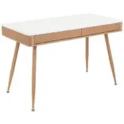Larvik 1200mm 2 Drawer Desk Oak/White