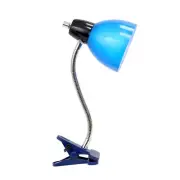 Simple Designs Adjustable Clip Lamp Light, Blue