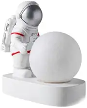 Astronaut Modern Resin Art Lamp Study Decoration Creative Living Room Loft Decoration Resin Astronaut Led Lamp Desk Lamp(Color:A)
