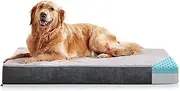Orthopedic Dog Bed, Extra Large, Memory Foam, Grey, 41"x29"x4", Waterproof, Anti-Slip