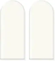2PCS Wall Cushion Padding, 50 * 20cm 3D Anti-Collision Wall Stickers, Shockproof Peel Soft Bag, Stick Wall Padding, Self-Adhesive Headboard, Tatami Wall Stickers for Nursery (Off-White)