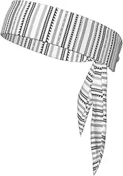 Triangle Stripes Bohemian Pattern Sports Strap Double-Sided Headscarf Men's Bow Tie Sports Headscarf Running Yoga Exercise Headband