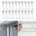 20 x Blind Clips Clear Valance Clips for Vertical Window Blinds for Office