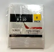 Academy Art Supply 8 x 10 Blank Canvas Panel Board (Lot of 8) New Fast Ship