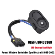 Orange Lamp 4Pin Window Switch Mirror Button For Opel Vectra B 1996-2002