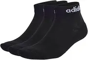 [adidas] Unisex Linear Ankle Socks Cushioned