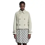 [BURBERRY] Cotton Blend Trench Jacket Beige