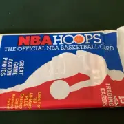 1989 NBA Hoops Sealed Pack with Michael Jordan Card (#200) on Top Bulls