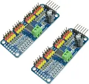 PCA9685 16 CH 12Bit PWM Servo Motor Driver Board Controller IIC Interface for Arduino Raspberry Pi Zero/Zero W/Zero WH/2B/3B/3B+ and Robot (2pcs)