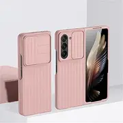 for Samsung Galaxy Z Fold 5 3 4 Zfold 3 4 Z Fold5 Slide Camera Protection Case Slim Matte PC Shockproof Hard,Pink,for Samsung Z Fold 5