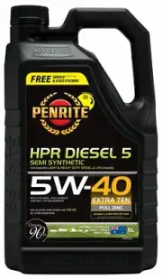 Penrite HPR Diesel 5 5W-40 Semi Synthetic Engine Oil 5L HPRD5005