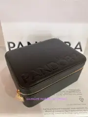 Pandora Jewelry Box Pink Black Design with Mirror 100% Authentic from japan F/S