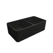 Turner Hastings Novi Fine Fireclay Double Bowl Butler Sink - Matte Black