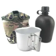 Army Canteen Cookware Set Kettle And Lunch Box Outdoor Camping Mountain Climbing