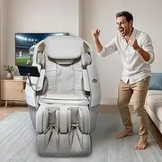 Real Madrid | Compact 2D Massage Chair – Official Real Madrid Edition | Fixed 2D Massage System with 10 Nodes | 4 Auto Programs + 2 Manual Modes | Pressotherapy | Seat Heating | Bluetooth