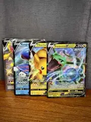 Pokemon TCG Bundle Pikachu V, Rayquaza V, Kyogre V, Centiskorch V Mint/Near Mint