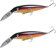 Fishing Lure Bait 2 Pcs Fishing Accessories Deep Diving Jerkbait Minnow Crankbaits Fishing Fake Baits Tackle with Hooks Hard Baits Fishing Tackle