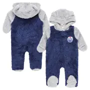 Edmonton Oilers Game Nap Teddy Fleece Onesie - Newborn