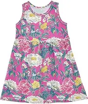 [Caihoyu] Girl Easter Dress Toddler A-line Party Dresses Summer Active Playwear, Multicolor02, 4 Years