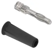 Banana PLUG, 4MM, 36A, SOLDER, BLACK, Banana Test Connectors 76-1640