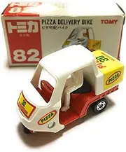 Tomica 82 pizza delivery bike PIZZA DELIVERY BIKE with doll