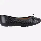 Hush Puppies Janelle Woven Ballerina Womens Fashion Casual Smart Shoe Black