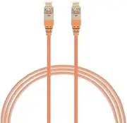 2.5m CAT6A RJ45 S/FTP Thin LSZH 30 AWG Network Cable | Orange