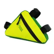Spacious Oxford Cloth Triangle Bag for Bicycles Black Red Black Blue Options