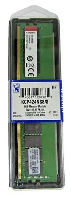 NEW SEALED OEM KINGSTON KCP424NS8/8 DDR4 RAM 8GB 2400 MHz MEMORY MODULE
