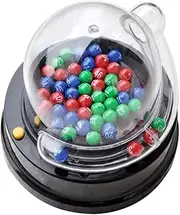 SAFIGLE Bingo Machine 1 Set Car Toys Électronique Balls with Cage Grabber Machine Electric Car Electric Toy Pp Material Automatic Travel Raffle Ticket Bingo