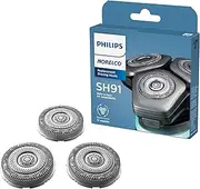 Philips Norelco Genuine SH91/52 Replacement Shaving Heads Compatible with Norelco Shaver Series S9000 and 9000 Prestige, Latest Version for Refreshed SH90/70, SH98/70, and SH98/80
