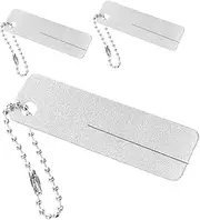 HONMEET 3pcs Keychain Hook Sharpener for Fishing Portable Hook Grinding Tools Metal Construction Sharpener File