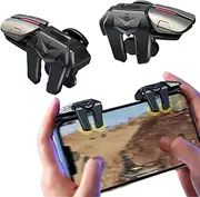 Mobile Controller Mobile Phone 4 Triggers Joystick Gaming Gadgets L1R1 L2R2 Trigger for PUBG COD Compatible with iPhone Smartphone Android iOS
