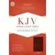 Holy Bible: King James Version, Brown, Leathertouch, Super Giant Print Reference Bible