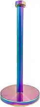 Keiwhsly Stainless Steel Paper Towel Holder Countertop, Rainbow Kitchen Roll Holder Stand with Weighted Base Removable Top for a Variety of Paper Towels