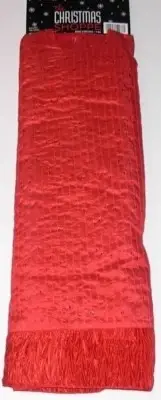 Christmas Tree Skirt 50 inches Red with Sequins, New w/Tag