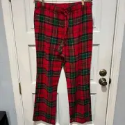 Old Navy Womens Red Plaid Flannel Pajamas PJ Pants Size Large L New Lounge Pants