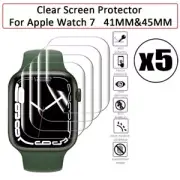 Smart 41mm 45mm Protective Films Hydrogel Screen Protector For Apple Watch 7