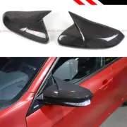 FOR 16-21 HONDA CIVIC REAL CARBON FIBER WING HORN STYLE MIRROR COVER REPLACEMENT (for: Honda Civic)