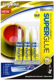 Professional Super Glue Tubes, 3g Each, Pack of 3 for Strong Adhesion