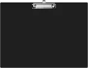 SEWACC A3 Clipboard Plastic Drawing Board with Low Profile Clip A3 Size Horizontal Clip Board for Drawing Sketching Art Drafting Supplies (Black)