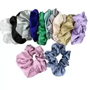 100% Natural Mulberry Silk scrunchies hair tie ring less friction 40mm width NB6