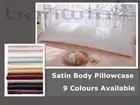Soft Satin Silky Body/Full/Maternity/Hug/Support Pillow Case-No sleep wrinkle