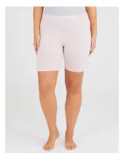 [Taking Shape] Bamboo Anti Chafe Crop Short Pale Blush