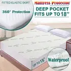 Mattress Protector 100% Bamboo Bed Matress Waterproof Single King Queen Double