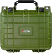Eylar Small 10.62" Deep Gear Equipment Hard Camera Case Waterproof w/ Foam Green