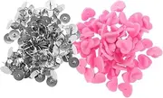 [IWOWHERO] Elegant Locking Pin Backs 100 Sets of Rubber Pin Backs for Enamel Pins Lightweight and Durable Lapel Pin Backs for DIY Fashion