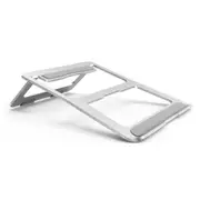 Adjustable Laptop Stand Foldable Lightweight Ventilated Table Riser Holder For Desk With Anti-Slip Design Bracket Silver