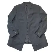 NWT Theory Etiennette in Charcoal Melange Tailor Wool Blazer Jacket 10