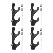 2 Pairs Light Saber Stand Wall Display Acrylic Light Sword Holder Bat Rack Black